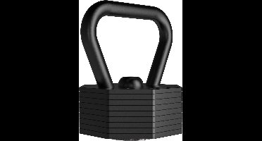 Tunturi Rapid Verstelbare Kettlebell- Kettlebellset van 19,5 kg - Verstelbaar van 3,5 t/m 19,5 kg - 9 kettlebells in één - Gewichtenset voor home gym