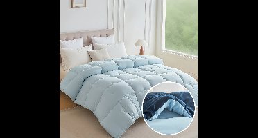 Dekbed - dekbed zonder overtrek - 1 Stuk Dikke Dekbed, Dubbelzijdig Gebruik 100% Polyester Gewatteerd 400gsm Quilted Deeken, Ultra-Zacht, Wasmachinebestendig, Geschikt Voor Alle Seizoenen, Ideaal Cadeau En Perfect voor Hotels, Studenten en Slaapzalen