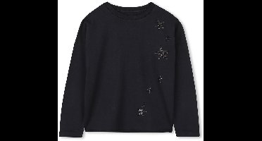 Zadig & Voltaire X60461 T-shirt Met Lange Mouwen Zwart 6 Years Meisjes