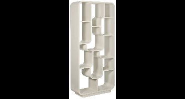 Brix - Boekenkast Logan Off White - 30x90x190cm