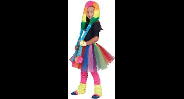 Sunny Regenboog Rok Meisje | One Size | Carnaval kostuum | Verkleedkleding