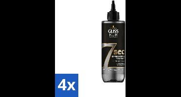 4 x Gliss-Kur - 7 Sec Express Repair Treatment - Ultimate Repair - Herstelt Intensief - 200 ml - Haarkleur - Haarherstel - Haarbreuk - Haarstructuur - Keratine