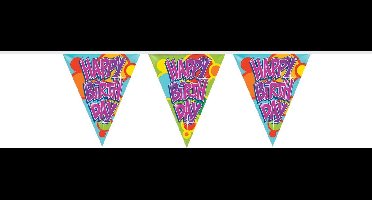 Haza Original Vlaggenlijn Happy Birthday 10 Meter