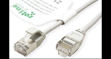 ROLINE GREEN F/UTP DataCenter Patchkabel Cat.6A (Class EA), LSOH, extra dun, grijs, 3 m