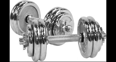 Gorilla Sports Dumbbell set 30 kg - 2 x 15 kg - 30 mm - Verstelbare halters