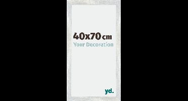 Your Decoration - Fotolijst 40x70 cm - MDF - Zilver Glanzend Vintage - Mura