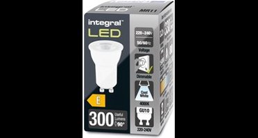 Integral  Ilon Led-lamp - GU10 - 4000K Wit licht - 4 Watt - Dimbaar
