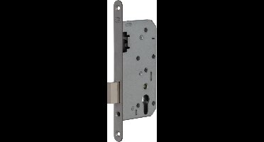 Nemef insteek cilinder kastslot - PC - doornmaat 60 mm - RVS voorplaat