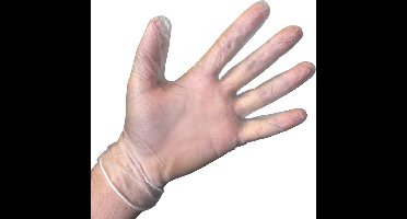 Abena - Vinyl Handschoenen - Wit - Poedervrij - Maat XL - 100 Stuks