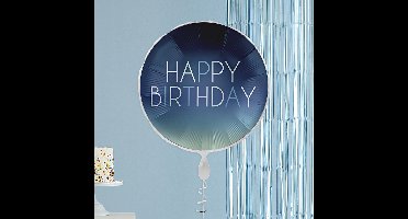 'Happy Birthday' Navy - 45 Centimeter