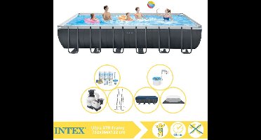 Intex Ultra XTR Frame Zwembad - Opzetzwembad - 732x366x132 cm - Inclusief Onderhoudspakket en Skimmer