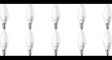PHILIPS - LED Lamp 10 Pack - CorePro Candle 827 B35 FR - E14 Fitting - 5.5W - Warm Wit 2700K | Vervangt 40W