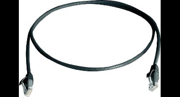 Telegärtner 100008781 RJ45 Netwerkkabel, patchkabel CAT 5e U/UTP 5.00 m Zwart Vlambestendig, Halogeenvrij 1 stuk(s)