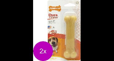 Nylabone Durachew Bone Wolf M - Hondenspeelgoed - 2 x Beige
