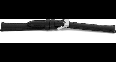 Horlogeband E012 Dover Zwart XL 16x14 mm