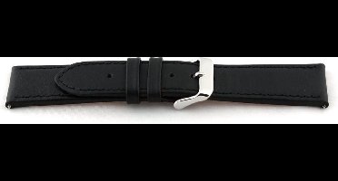 Horlogeband Universeel H135 Leder Zwart 22mm