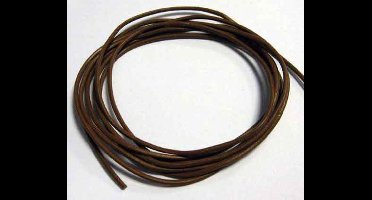 Leren Koord - bruin - 2mm - 5x2meter - Echt Leer!! - Totaal 10 Meter