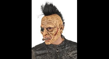 Vegaoo - Latex punk masker met hanenkam voor volwassenen