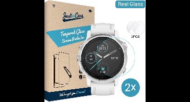 Just in Case screenprotector geschikt Garmin Fenix 6S Pro 42mm - 2 stuks Screenprotector