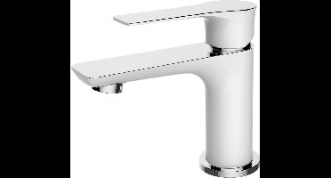 Wiesbaden Casma Wastafel kraan - Wit/Chroom