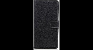 Shop4 - Xiaomi Mi 9 Hoesje - Wallet Case Lychee Zwart