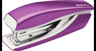 Leitz WOW Metalen Mini Nietmachine - Capaciteit Van 10 Vel - Inclusief Nietjes - Voor Kantoor En Thuiswerken - Ideaal Voor Thuiskantoor - Paars