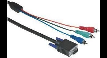 "Hama Video Connecting Cable 3 RCA Plugs-HDD Plug, 15- pins, 2 m"