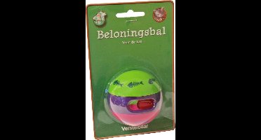 Beloningsbal kat op blister 6 cm - verstelbaar