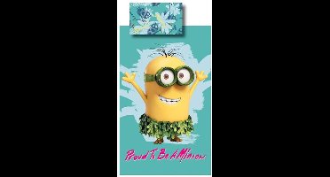 Minions Proud to be a Minion - Dekbedovertrek - 140x200 - Blauwgroen
