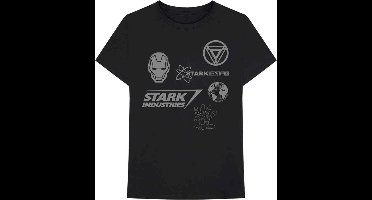 Marvel Iron Man Heren Tshirt -XL- Iron Man Stark Expo Zwart