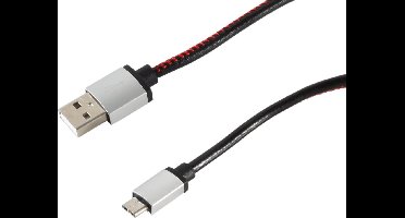 USB-Ladekabel A Stecker auf USB Micro B schwarz 2m