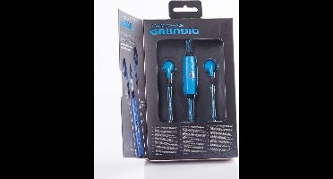 Oortelefoon glow led blauw & Rood Grundig Cb met mic inc usb-kabel