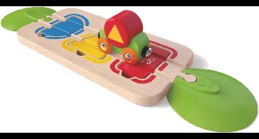 Hape Houten Puzzelrails Met Trein 7-delig