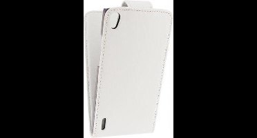 Xccess Leather Flip Case Huawei Ascend P7 White