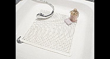 Papillon antislip douchemat noppen Wit - 53x53 cm pvc