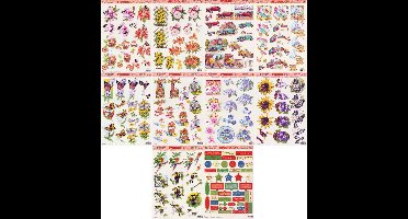 10x 3DA4 Knipvellen - Voor elk wat wils - Maak prachtige kaarten en scrapbook