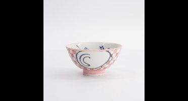 Tokyo Design Studio - Kawaii - Rijstkom - 11.3x5.8cm - 300ml - Lucky Cat - Roze
