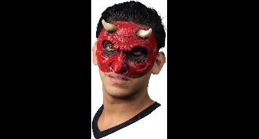 Partychimp Masker Duivel Halve Masker Eng Masker Carnaval Halloween - Latex