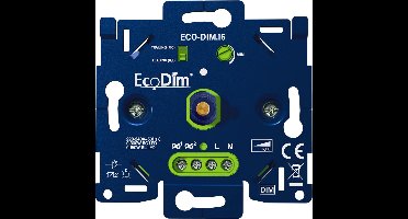 Led Dimmer inbouw 0-300W - ECO-DIM.16 - Kleine inbouwdiepte - Voor alle merken afdekmateriaal