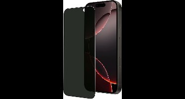 NoXx Privacy Screenprotector - Geschikt voor iPhone 16 Pro - 9H Gehard Glas - Transparant