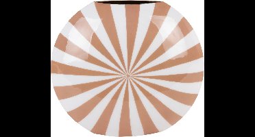 Present Time Vaas Candy Swirl - Bruin - 40x11x35cm - Modern