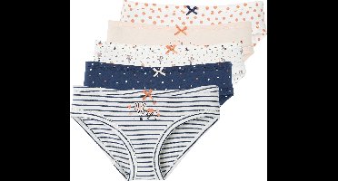 Vertbaudet Set van 5 meisjesslipjes met fantasieprint