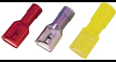 Weidmüller 1491930000 Platte stekker (female) Insteekbreedte: 4.8 mm Insteekdikte: 0.8 mm Volledig geïsoleerd Blauw 100