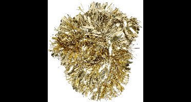 Ideas 4 Seasons Kerstslinger - goud - 200 x 15 cm - lametta/folie - folieslinger - kerstboomslinger