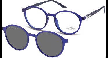 Montana Leesbril MRC4B +3:00 BLAUW inclusief Clip-on zonnebril