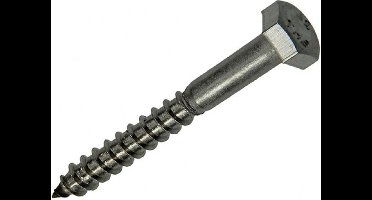 Mack HOUTDRAADBOUT ROESTVRIJSTAAL 4 ST 6 X 50 MM