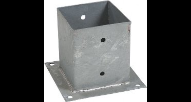 Galico Paalhouder 12X12 warm verzinkt plat voet