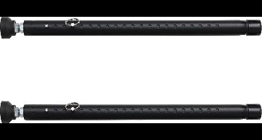 Luvetrex ® Verstelbare Veiligheidsstangen voor Deur en Raam met Rubberen Eindes voor Extra Beveiliging