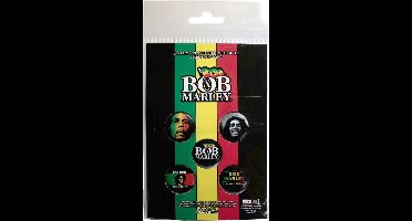 Bob Marley - One Love Badge/button - Set van 5 - Multicolours