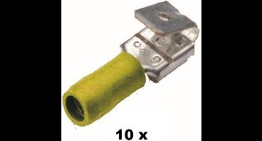 Cimco vlakstekerhuls met aftak geisoleerd 4-6mm2 6,3X0,8 zak 10